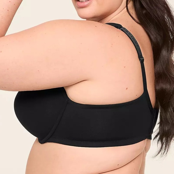 Cacique Black Underwire Bra with Bow Accent - Picture 2 of 7